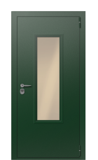 Дверь TermoPlus Patina Woodline Темно-зеленое 2620 вид снаружи