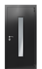 Дверь Termo Ral 9005 Kale 1307 вид снаружи