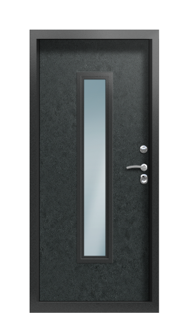 Дверь TermoPlus Ral 9003 Черный гранит 1436