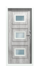 Дверь Termo Ral 9003 Джут белый 1482 вид внутри