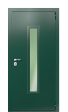 Дверь TermoPlus Ral 6005 Венге 1418 вид снаружи