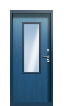 Дверь TermoPlus Del Mare Woodline Темно-синяя 2706