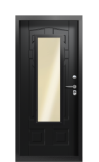 Дверь Termo Ral 9005 Collori Ral 9005 2692 вид внутри