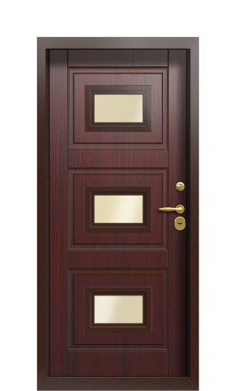 Дверь TermoPlus Ral 9005 Темно-красный 1429