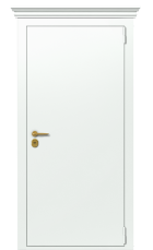 Дверь TermoPlus Ral 9003 Collori RAL 9003 B001 вид снаружи