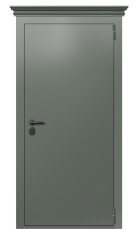 Дверь TermoPlus Ral 7009 Collori RAL 7009 C001 вид снаружи