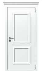 Дверь TermoPlus Ral 9003 Terma Premium Ледяной Дождь 2703 вид снаружи