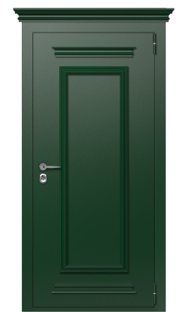 Дверь TermoPlus Patina Woodline Темно-Зеленое 2681