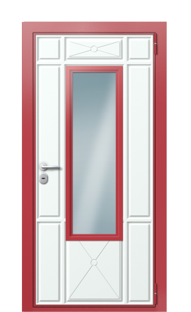 Дверь TermoWood Ral 3031 RAL 9003 1302