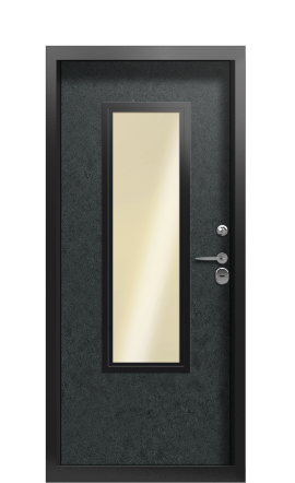 Дверь TermoWood Ral 9005 Terma Premium Черный гранит 2649