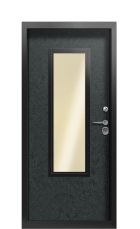 Дверь Termo Ral 9005 Terma Premium Черный гранит 2649 вид внутри