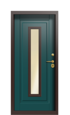 Дверь Termo Del Mare Зеленое сукно 1421 вид внутри