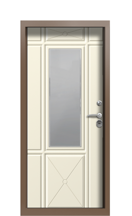 Входная дверь TermoPlus Ral 8025 Слоновая Кость 344