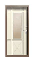 Дверь Termo Ral 8025 Слоновая Кость 342 вид внутри