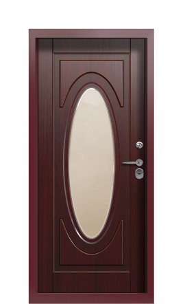 Дверь TermoWood Ral 3005 Woodline Темно-красный 2645