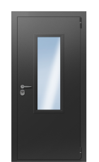 Дверь TermoPlus Vesuvio Collori Ral 9005 2705 вид снаружи