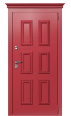 Дверь TermoPlus Ral 3031 Collori Ral 3031 2673 вид снаружи