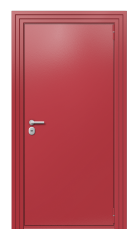 Дверь TermoPlus Ral 3031 Дуб 404 вид снаружи