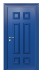 Дверь Termo Ral 5005 Ral 9003 752 вид снаружи