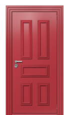 Дверь TermoPlus Ral 3031 Серо-голубая 124 вид снаружи