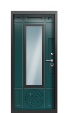 Дверь TermoWood Collori Зеленое сукно Vesuvio Карниз