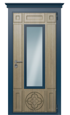 Дверь TermoWood Del mare Светло-Серый 260 вид снаружи