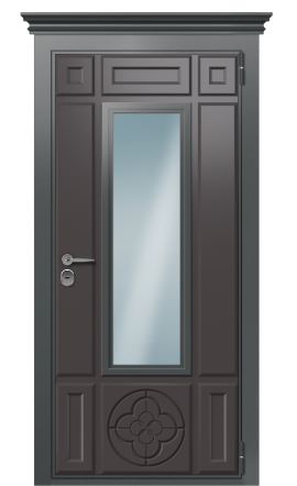 Дверь TermoWood Ral 7043 Ral 8019 179