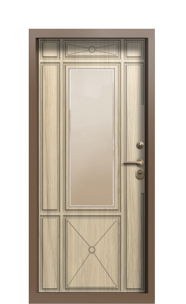 Дверь TermoWood Ral 1019 Сатиновое дерево 1195