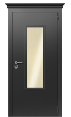 Дверь TermoPlus Vesuvio Collori Ral 9005 2619 вид снаружи