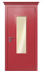 Дверь TermoPlus Ral 3031 Collori Ral 3031 2621 вид снаружи