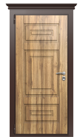 Дверь TermoWood Decoline Греческий платан B004 Грецкий орех B003 Tobacco Карниз левая 950