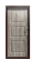 Дверь Termo Bronze Decoline Premium Арктическая береза C003 вид внутри