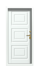 Дверь Termo Ral 9003 Collori RAL 9003 B001 вид внутри