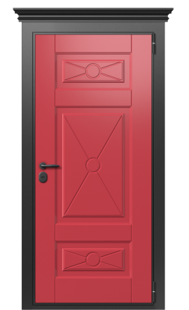 Дверь TermoWood Collori RAL 3031C004 Collori RAL 1019 C001