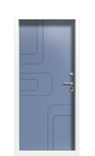 Дверь Termo Ral 9003 Ral 5014 1499 вид внутри