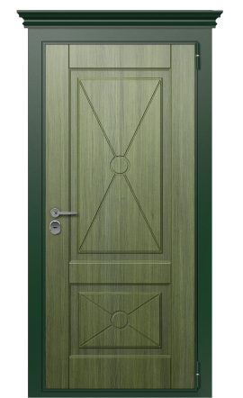 Дверь TermoWood Patina Woodline Темно-Зеленое 2644