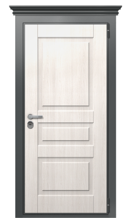 Дверь TermoWood Ral 7043 Граб белый 285