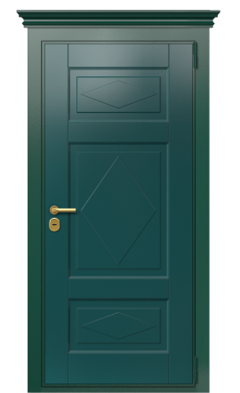 Дверь TermoWood Ral 6005 Зелёное Сукно 178