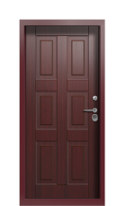 Дверь Termo Ral 3005 Woodline Темно-красный  2726 вид внутри