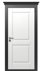 Дверь TermoWood Vesivio Милк 408 вид снаружи