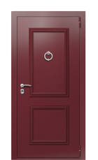 Дверь Termo Багет ral 3005 молоток вид снаружи