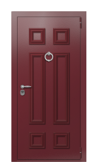 Дверь Termo Ral 3005 Securemme 616 вид снаружи