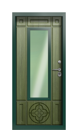 Дверь TermoWood Ral 6005 Темно-зеленое 1208