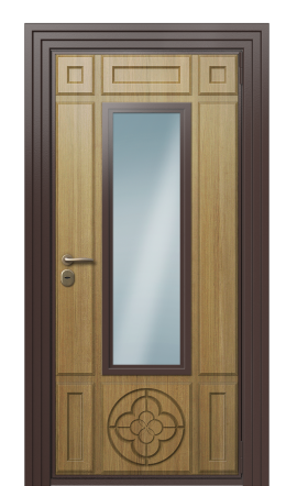 Дверь TermoWood Ral 8017 Дуб светлый 173