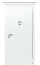 Дверь TermoPlus Ral 9003 Кале 886 вид снаружи