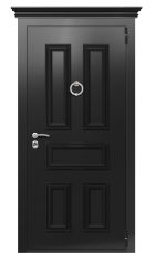 Дверь TermoPlus Ral 9005 Ral 9003 890 вид снаружи