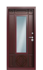 Дверь Termo Ral 3031 Тёмно-красный 968 вид внутри