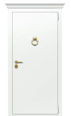 Дверь Termo Metal Ral 9003/Ral 9003 вид снаружи