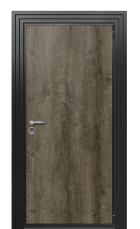 Дверь TermoWood Ral 9005 Морадо черный 1062 вид снаружи