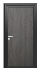 Дверь TermoWood Vesuvio Морадо черный 1387 вид снаружи